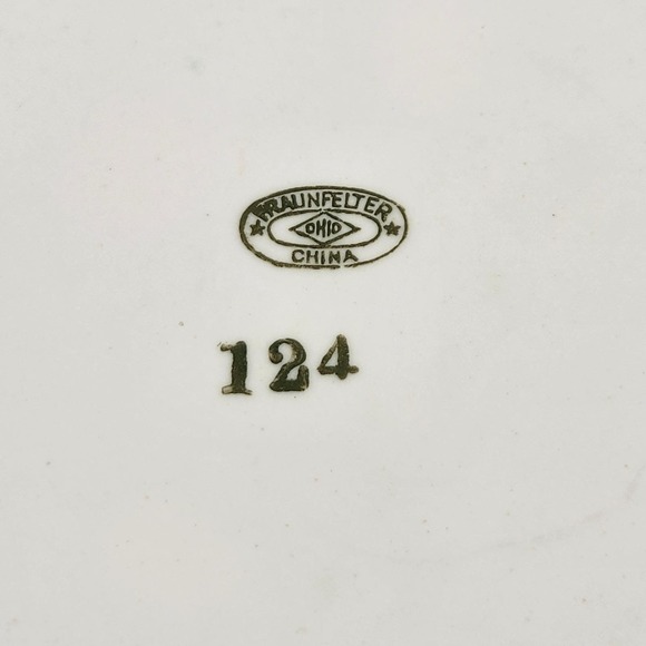 Vintage Fraunfelter Green Bowl Dish - Picture 4 of 5